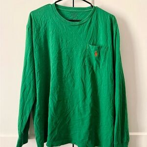 Polo by Ralph Lauren Vibrant Green Long Sleeve Tee